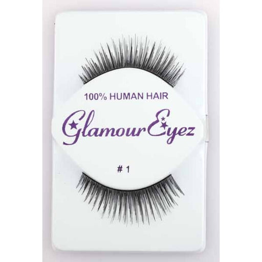 Glamour Eyez Black False Eyelashes, Regular #1