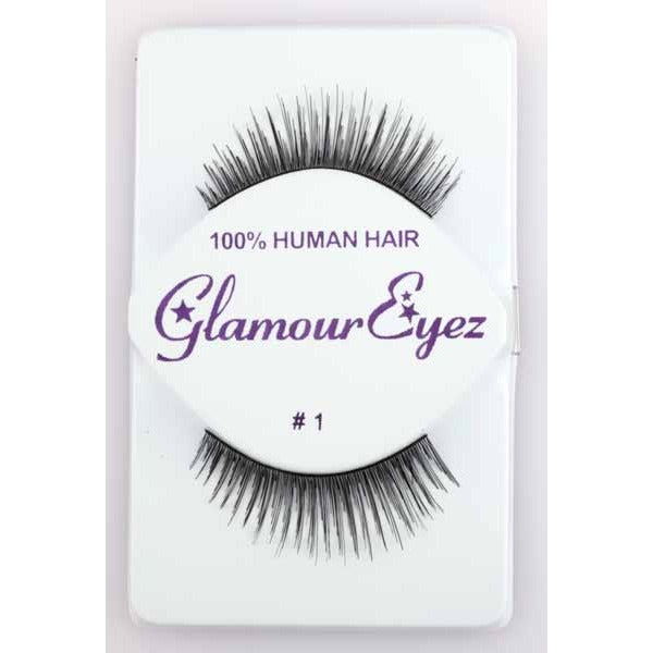 Glamour Eyez Black False Eyelashes, Regular #1
