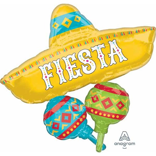 Papel Picado Fiesta 32-Inch Cluster-Shaped Foil Balloon