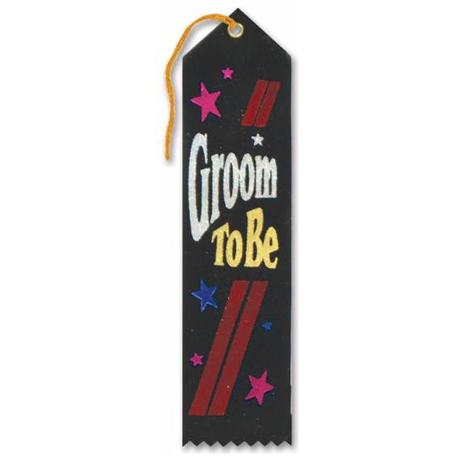 Groom To Be Award Ribbon, 2 x 8 Inches