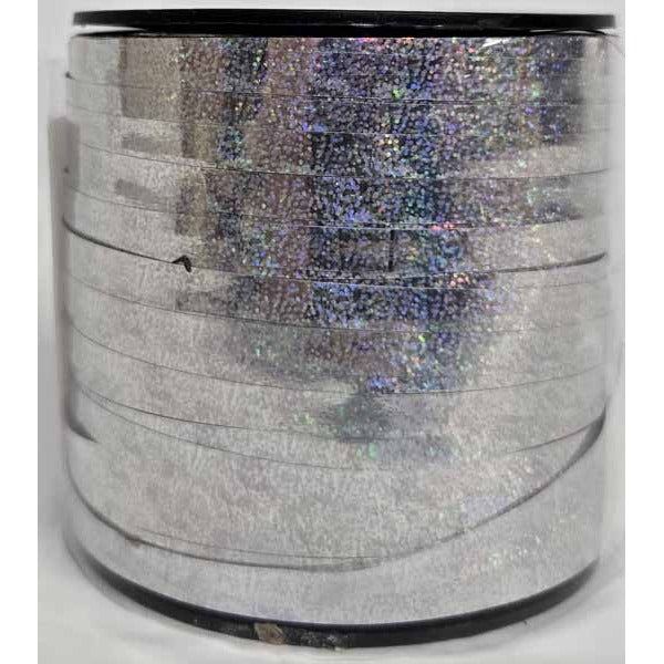 White Iridescent Curling Ribbon, 250 Yards