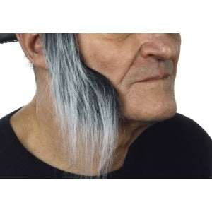 SIDEBURNS BLACK/GREY 7 CM X 21 CM