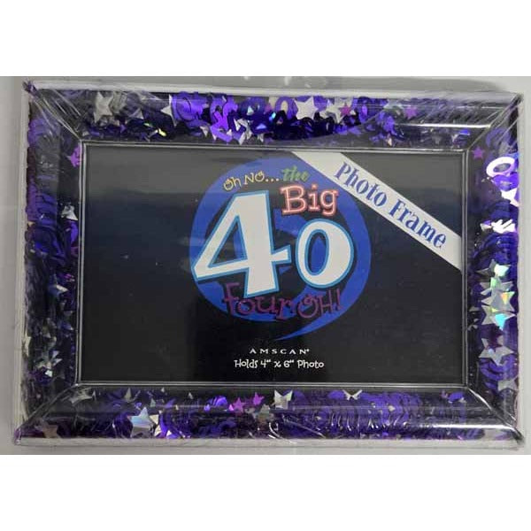Oh No... The Big 40 Confetti Frame