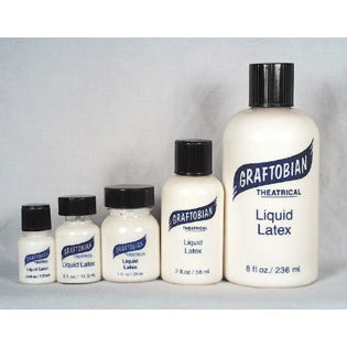Graftobian Clear Liquid Latex with Brush, 0.5 oz