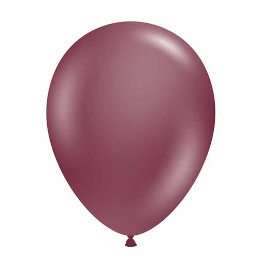 TUFTEX 17-Inch Samba Burgundy Latex Balloons, 50 Count