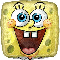 SpongeBob SquarePants Square Face 18-Inch Foil Balloon