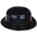 Black Plastic Derby Hat