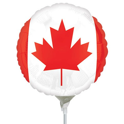 Canada Flag 9-Inch Round Foil Balloon