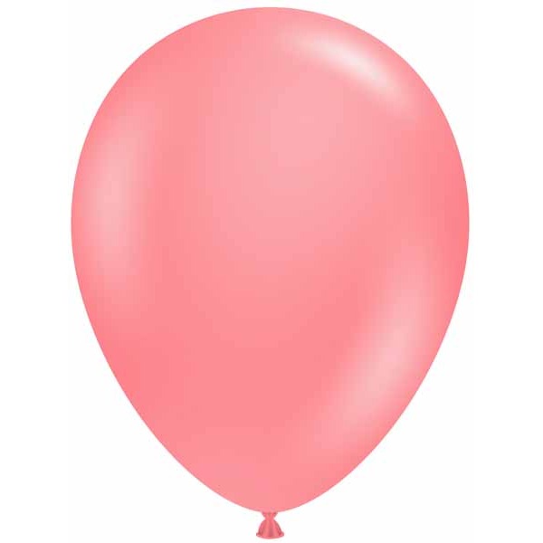 TUFTEX Coral 17-Inch Latex Balloons, 50 Count