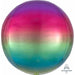 Rainbow Ombre Orbz Foil Balloon, 16 Inch