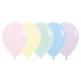 Sempertex 11" Pastel Matte Assorted Latex Balloons, 50 Count