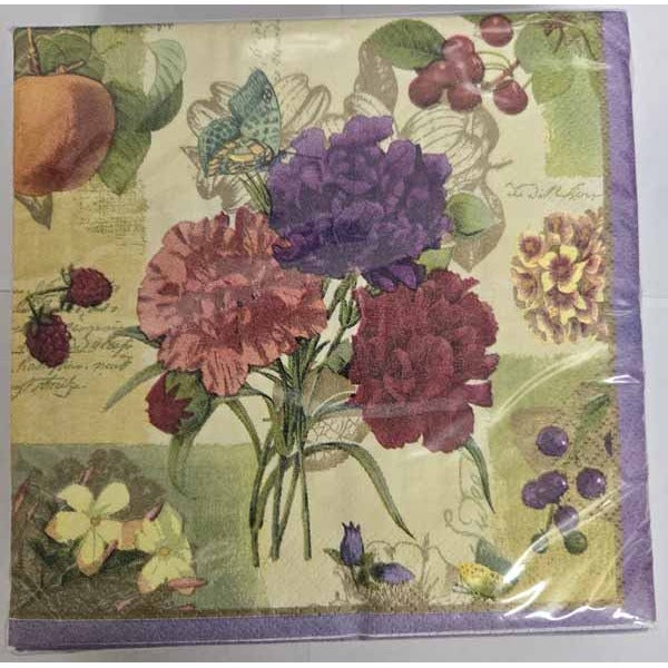 Le Jardin Luncheon Napkins, 16 Count