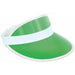Clear Green Plastic Dealer Visor
