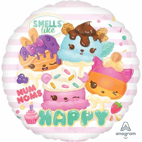 Num Noms 18-Inch Round Foil Balloon