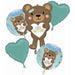 Feel Better Bear Get Well Foil Balloon Bouquet