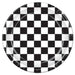 Black and White Checkered 9-Inch Paper Plates, 8-Pack
