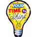 Your Time to Shine 40-Inch Shaped Foil Balloon