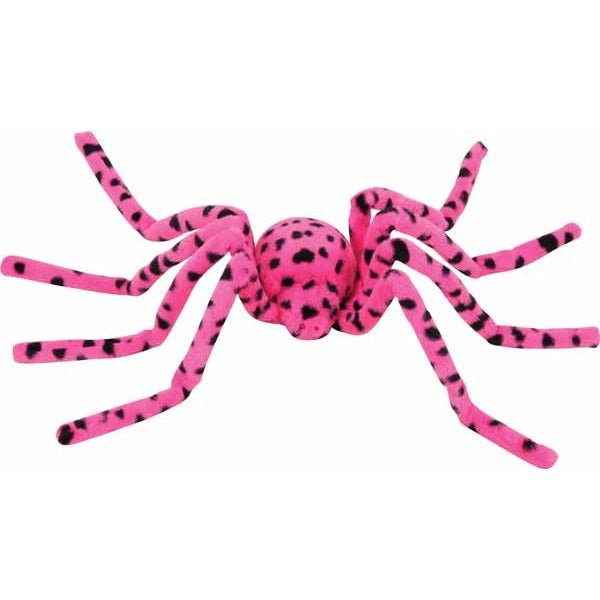 47-Inch Pink and Black Spider Decoration