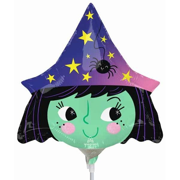 Halloween Witch Mini Shape Foil Balloon