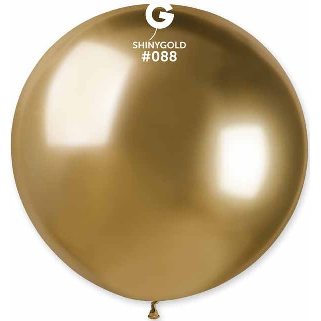 Gemar 31" Shiny Gold #088 Latex Balloon, 1 Count