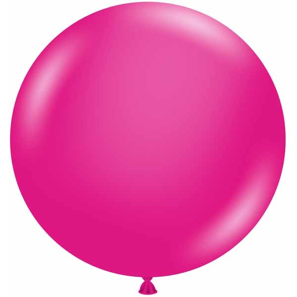 TUFTEX 24-Inch Hot Pink Latex Balloons, 25 Count
