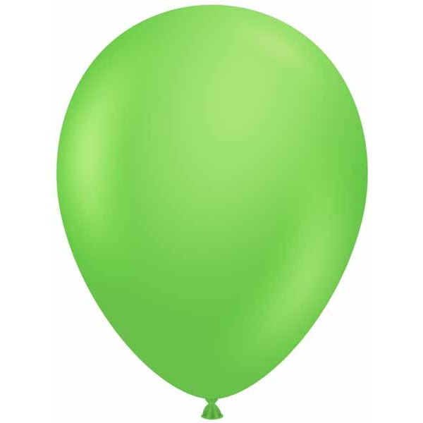 TUFTEX 11" Lime Green Latex Balloons, 100 Count