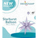 Decochamp 40-Inch Lilac Starburst Foil Balloon