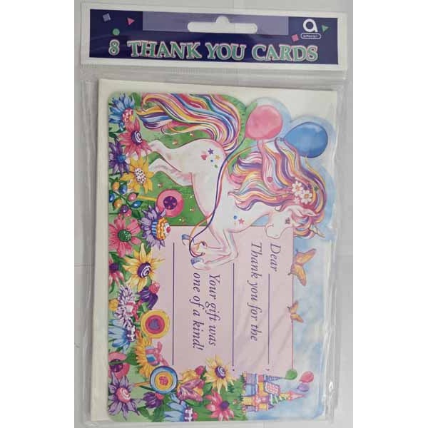 Mystical Unicorn Thank You Cards, 8 Pack