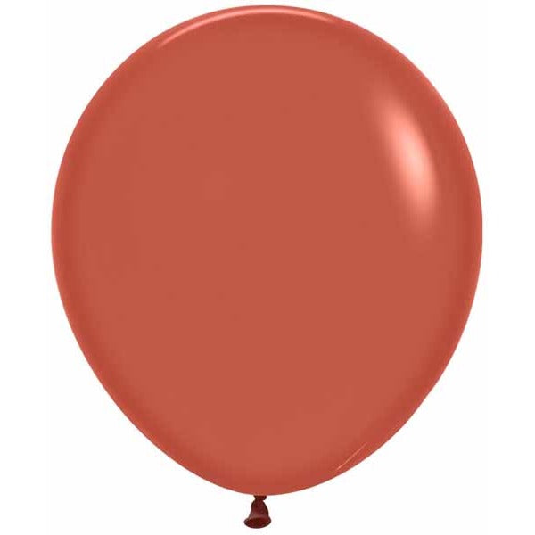 Sempertex Terracotta 18-Inch Latex Balloons, 25 Count