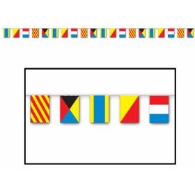 NAUTICAL FLAG BANNER 12"X23' 20FLAG/LINE