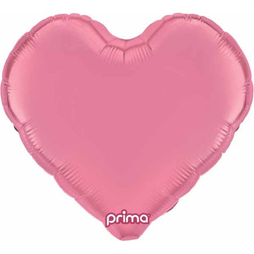 PRIMA LT PINK HEART 9" FOIL 6/PKGD