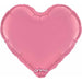 PRIMA LT PINK HEART 9" FOIL 6/PKGD