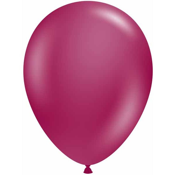 TUFTEX 17-Inch Burgundy Latex Balloons, 50 Count