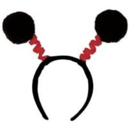 Black & Red Soft-Touch Pom-Pom Boppers