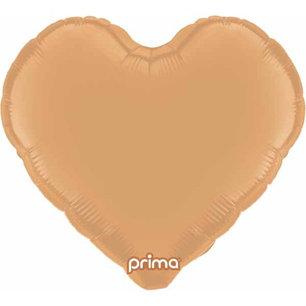 Prima Caramel Heart Foil Balloon, 18 Inch