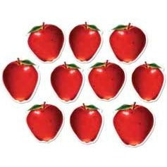 4-Inch Mini Apple Cutouts, 10-Pack