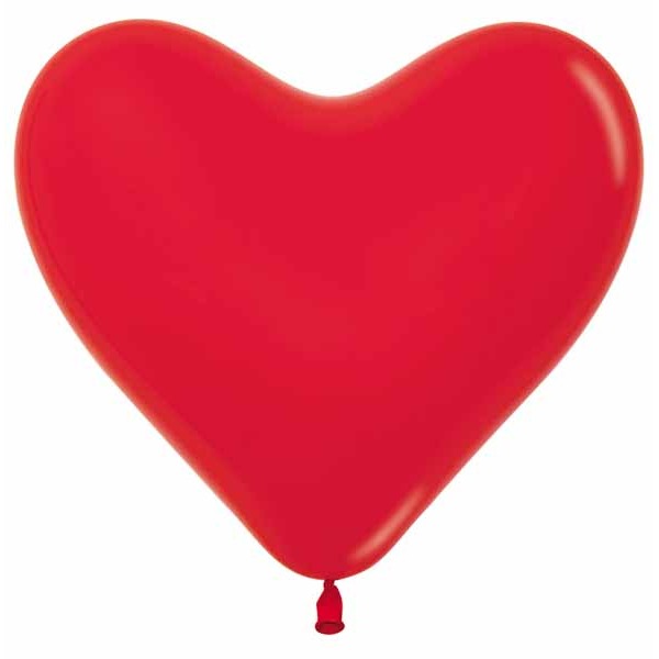 Sempertex Red 12-Inch Heart Latex Balloons, 50 Count
