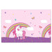 Unicorn Rainbow Plastic Tablecover, 47 x 70 Inches