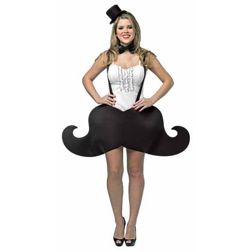 Women's Mustache Costume Set, One Size Adult