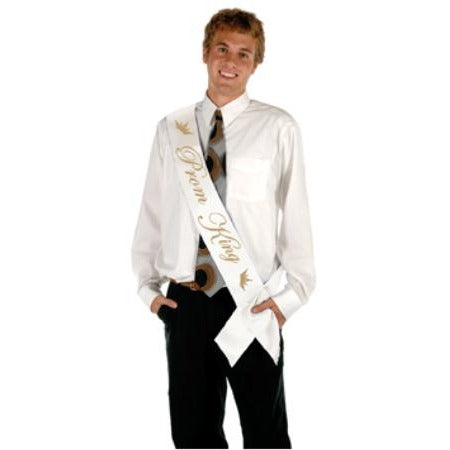 Prom King Satin Sash, 33" x 4"