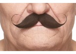 Dark Brown Costume Moustache, 11.5 x 4 cm