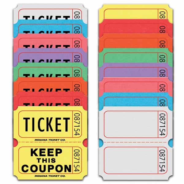 COUPON ROLL TICKETS 1000 PINK LIGHT