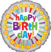 Happy Birthday Colorful Candles 18″ Balloon