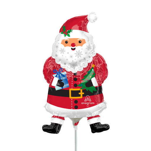 Festive Snowy Santa Mini Shape Balloon