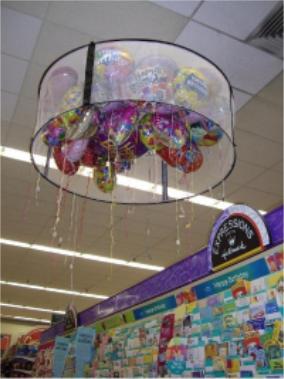 Silver Rainbow 6-Foot Balloon Corral