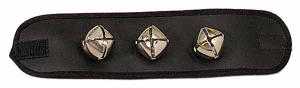 Santa Jingle Bell Wrist Cuff with 3 Bells