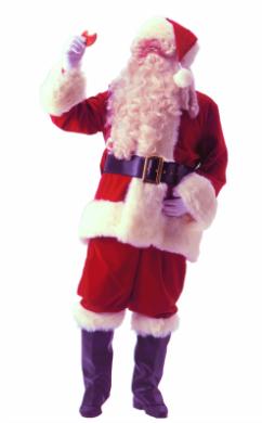 RED VELVETEEN SANTA SUIT(58-62)
