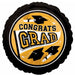 True to School Gold 18-Inch Round Graduation Foil Balloon