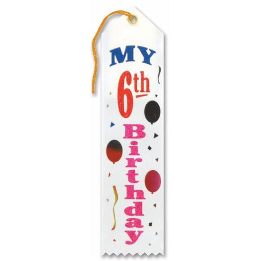 Ruban de récompense pour mon 6e anniversaire, 5 x 20 cm