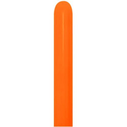 Sempertex 360 Orange Latex Twisting Balloons, 50 Pack